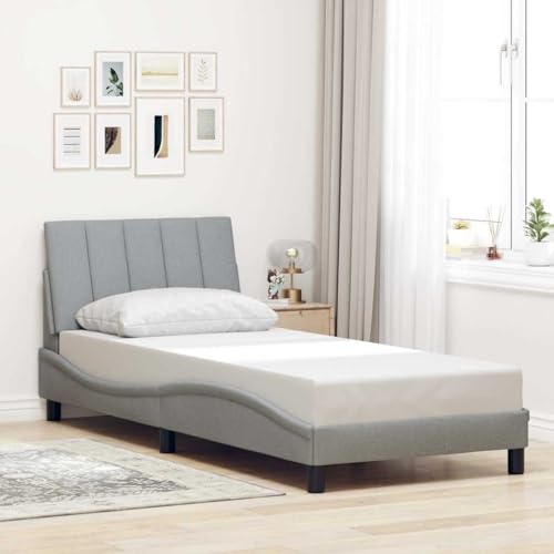 FUDUGEHMIOFWFJJ kopfteil Bett futonbett klappbett Ottoman-Bett mit Matratze & LEDs Rosa 140x200 cm SamtGeeignet für Schlafzimmer von FUDUGEHMIOFWFJJ