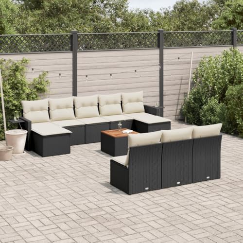 Garden Dining Chairs 4 Pcs Black Poly Rattan Set, Outdoor Patio Furniture for Terrace, Balcony and Backyard, Weather-Resistant, Lightweight and Stackable Garden Dining Chairs 4 Pcs Black Poly Rattan Set, Outdoor Patio Furniture for Terrace, Balcony and Backyard, Weather-Resistant, Lightweight and Stackable von FUDUGEHMIOFWFJJ