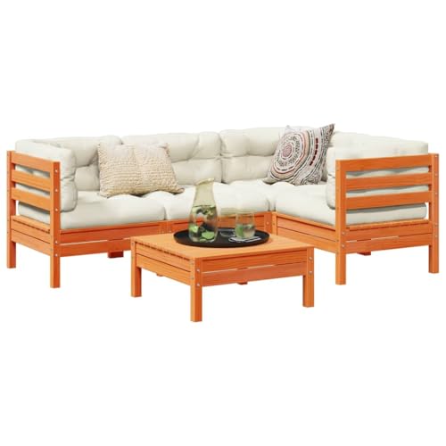 Garden Lounge Chair with Side Table Solid Acacia Wood and Durable Textilene Fabric Outdoor Patio Furniture for Poolside Sunbathing Relaxation von FUDUGEHMIOFWFJJ