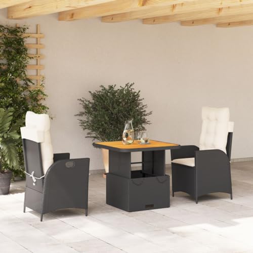 Gartenstühle 2 Stk. Klappbar aus Massivholz Akazie 48,5x61,5x87 cm - Faltbare Gartenstühle Set für Terrasse Balkon Camping - Hochwertige Holz Gartenmöbel mit Stauraum & Tragkraft 120 kg von FUDUGEHMIOFWFJJ