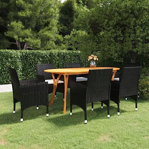 Klappbare Gartenstühle 6 Stk. mit Sitzkissen Massivholz Akazie - Faltbare Stühle Set für Garten, Terrasse und Balkon - Hochwertige Klappstühle mit Polsterung - Stapelbar und Platzsparend von FUDUGEHMIOFWFJJ