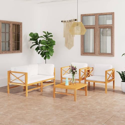 Schaukelstuhl mit Kissen Bambus - Rattan Swing Chair with Cushion, Outdoor Garden Relaxing Hanging Chair for Patio, Balcony, Backyard - Comfortable Wicker Hanging Seat with Pillow for Adults von FUDUGEHMIOFWFJJ