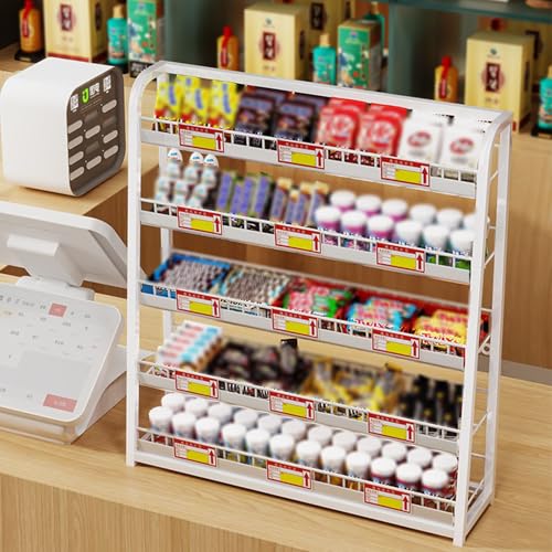 Süßigkeiten-Snack-Organizer für die Theke,Snack-Regal und Chips-Ständer für Supermärkte,Robuste Lagerregale aus Metalldraht,Speisekammer Küche Heimkino tragbarer Imbissstand Snack-Ausstellung von FUDUO-SHUNYI