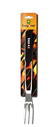 FUEGO NET Fuegonet 231628 Grillgabel, Metall/Schwarz von FUEGO NET