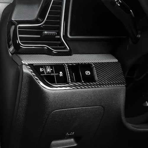 FUEISOF Für Kia Sportage NQ5 2021-2024 Kohlefaser Stil Schwarz ABS Scheinwerferschalter Abdeckung FUEISOF Für Kia Sportage NQ5 2021-2024 Kohlefaser Stil Schwarz ABS Scheinwerferschalter Abdeckung von FUEISOF