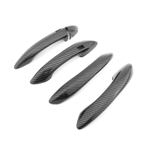 FUEISOF für Hyundai Tucson NX4 2021-2025 Türgriffblenden Türgriffabdeckung Blende Abdeckung Rahmen （Touch-Version） (Kohlefaser) von FUEISOF