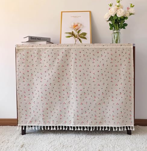 FUELIX Küche Vorhang Schrank Schatten Vorhang Coffee Shop Vorhang Regal Vorhang Unter Waschbecken Regal Kleiderschrank Sichtschutz Vorhang Für Möbel, Schränke, Dekoration,Bücherregale A12,W35*H65cm von FUELIX