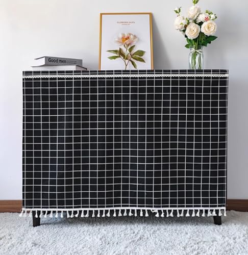 FUELIX Küche Vorhang Schrank Schatten Vorhang Coffee Shop Vorhang Regal Vorhang Unter Waschbecken Regal Kleiderschrank Sichtschutz Vorhang Für Möbel, Schränke, Dekoration,Bücherregale A15,W40*H100cm von FUELIX