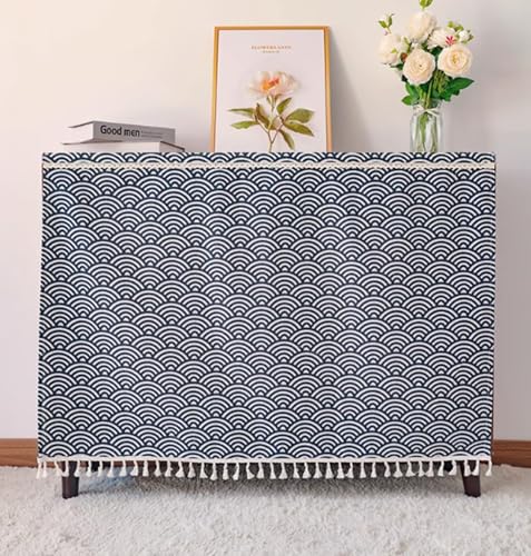 FUELIX Küche Vorhang Schrank Schatten Vorhang Coffee Shop Vorhang Regal Vorhang Unter Waschbecken Regal Kleiderschrank Sichtschutz Vorhang Für Möbel, Schränke, Dekoration,Bücherregale A13,W60*H85cm von FUELIX