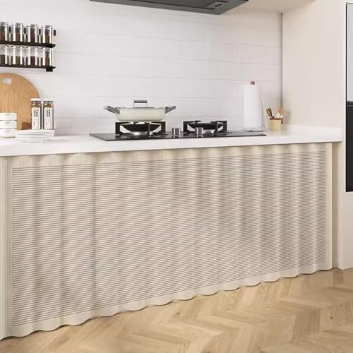 FUELIX Küche Vorhang Schrank Vorhang Fenstervorhang Unter Waschbecken Regal Kleiderschrank Sichtschutz Vorhang Schuhregal Vorhang Staubdichte, Für Küchenschrank Badezimmer G,W130*H70cm FUELIX Küche Vorhang Schrank Vorhang Fenstervorhang Unter Waschbecken Regal Kleiderschrank Sichtschutz Vorhang Schuhregal Vorhang Staubdichte, Für Küchenschrank Badezimmer G,W130*H70cm von FUELIX