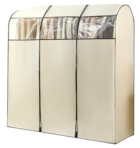 Kleiderständer Abdeckung Aus Vliesstoff, Kleidersäcke Mottensicher Schutzhülle Kleiderstange Kleiderhülle Für Den Kleiderschrank Mit Reißverschluss, Transparentem Fenster A,100 * 50 * 150 Kleiderständer Abdeckung Aus Vliesstoff, Kleidersäcke Mottensicher Schutzhülle Kleiderstange Kleiderhülle Für Den Kleiderschrank Mit Reißverschluss, Transparentem Fenster A,100 * 50 * 150 von FUELIX