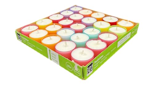 Fündig Farbige Teelichter im Acryl-Becher Brenndauer bis zu 8 h - ohne Duft - Teelichter für Teelichtglas - Gastro - Hochzeit - Dekorieren - Feiern - Entspannen Fündig Farbige Teelichter im Acryl-Becher Brenndauer bis zu 8 h - ohne Duft - Teelichter für Teelichtglas - Gastro - Hochzeit - Dekorieren - Feiern - Entspannen von FÜNDIG