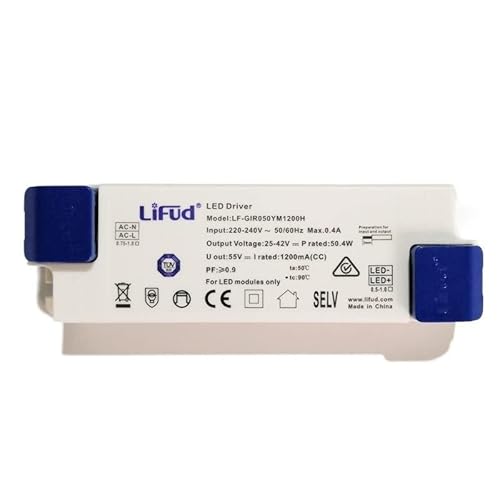 FUERLI LiFud LED-Treiber LF-GIRxxxYM LF-GIRxxxYS Serie LED-Transformator Eingang 220 V-240 V Ausgang 900 mA 1200 mA 1400 mA 1500 mA (Color : 33.6w 800ma, Size : 220V-240V) von FUERLI