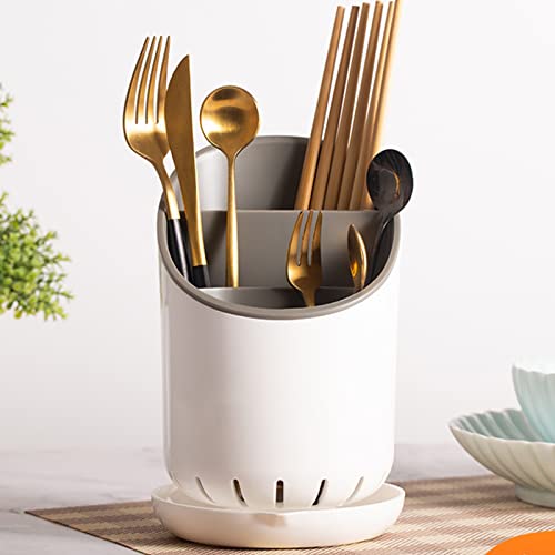 Besteckhalter Küche 5 Fächer Utensilienhalter Küche, Besteckbehälter aus Kunststoff Besteckbox, Multifunktional Besteckkorb Küchenutensilien für Gastro Party Büffet Küche von FUFRE