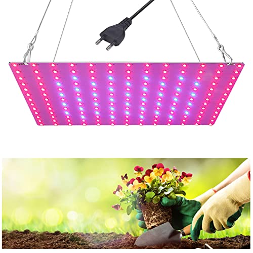 FUFRE LED-pflanzenlampe Mit 169 Roten Und Blauen LEDs Dünne Vollspektrum-Panel-Pflanzen Grow-Lampe Für Hydrokultur Zimmerpflanzen, Gewächshaus, Wachstumslichter Für Sukkulenten, Gemüse Und Blumen von FUFRE