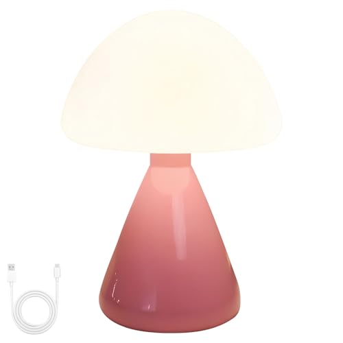 FUFRE Nachttischlampe Tischlampe Pilz mit 3 Helligkeitsmodi, Tischleuchte Dimmbar, Pilz Lampe USB Aufladung, Pilzlampe Leselampe, Mushroom Lamp für Herbstdeko Wohnzimmer Schlafzimmer Studie Büro (B) FUFRE Nachttischlampe Tischlampe Pilz mit 3 Helligkeitsmodi, Tischleuchte Dimmbar, Pilz Lampe USB Aufladung, Pilzlampe Leselampe, Mushroom Lamp für Herbstdeko Wohnzimmer Schlafzimmer Studie Büro (B) von FUFRE