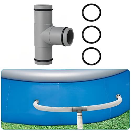 FUFRE Schlauchverbinder 32mm T-Stück Verlängerung für Wasserschlauch, Poolschlauch Adapter für Intex Bestway Coleman, Pool Schlauchverbinder Anschlussset von FUFRE