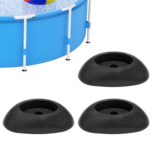 Pool-Bein-Endkappen, Poolbein-Endkappenfüße P61802, Beinkappen für Power-Stahl-Pools, Rund Oberirdische Schwimmbäder Ersatzteile, Pool Füße für Power-Stahl Coleman (3 Stück) von FUFRE
