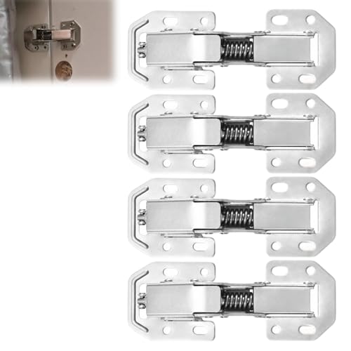 Scharniere Aufschraubscharnier Softclose, 2 Stück Verdeckten Scharniere Schranktür 113×44 mm, Versteckter Hydraulischer Scharniere für Schranktüren, Türscharniere für Möbel, Schranktür, Holztür (2PCS) von FUFRE