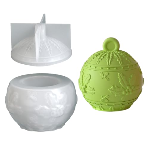 Silikonformen Gießformen Weihnachten Dose mit Deckel, Silikonform Dose Weihnachten Schneeflocke, Kerzen Silikonformen, Gießformen Silikon Kerzenhalter, Gipsformen Zum Gießen für Gips DIY Handwerk (B) Silikonformen Gießformen Weihnachten Dose mit Deckel, Silikonform Dose Weihnachten Schneeflocke, Kerzen Silikonformen, Gießformen Silikon Kerzenhalter, Gipsformen Zum Gießen für Gips DIY Handwerk (B) von FUFRE