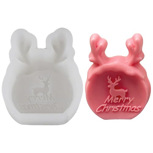 Silikonformen Gießformen Weihnachten Elch, Silikonform Weihnachten Elch, Gießformen Silikon Weihnachtsdeko, Silikonform Gießform, Gipsformen Zum Gießen für Weihnachts Kerzen Seife DIY Handwerk (B) Silikonformen Gießformen Weihnachten Elch, Silikonform Weihnachten Elch, Gießformen Silikon Weihnachtsdeko, Silikonform Gießform, Gipsformen Zum Gießen für Weihnachts Kerzen Seife DIY Handwerk (B) von FUFRE