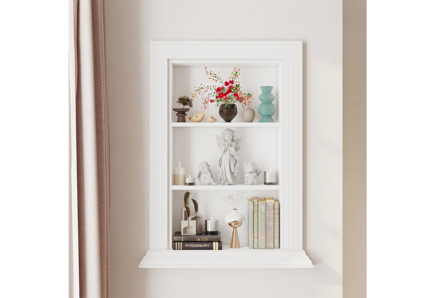 FUFU&GAGA Duschwand 36*9.6*70CM, Wandnische, MDF, MDF FUFU&GAGA Duschwand 36*9.6*70CM, Wandnische, MDF, MDF von FUFU&GAGA