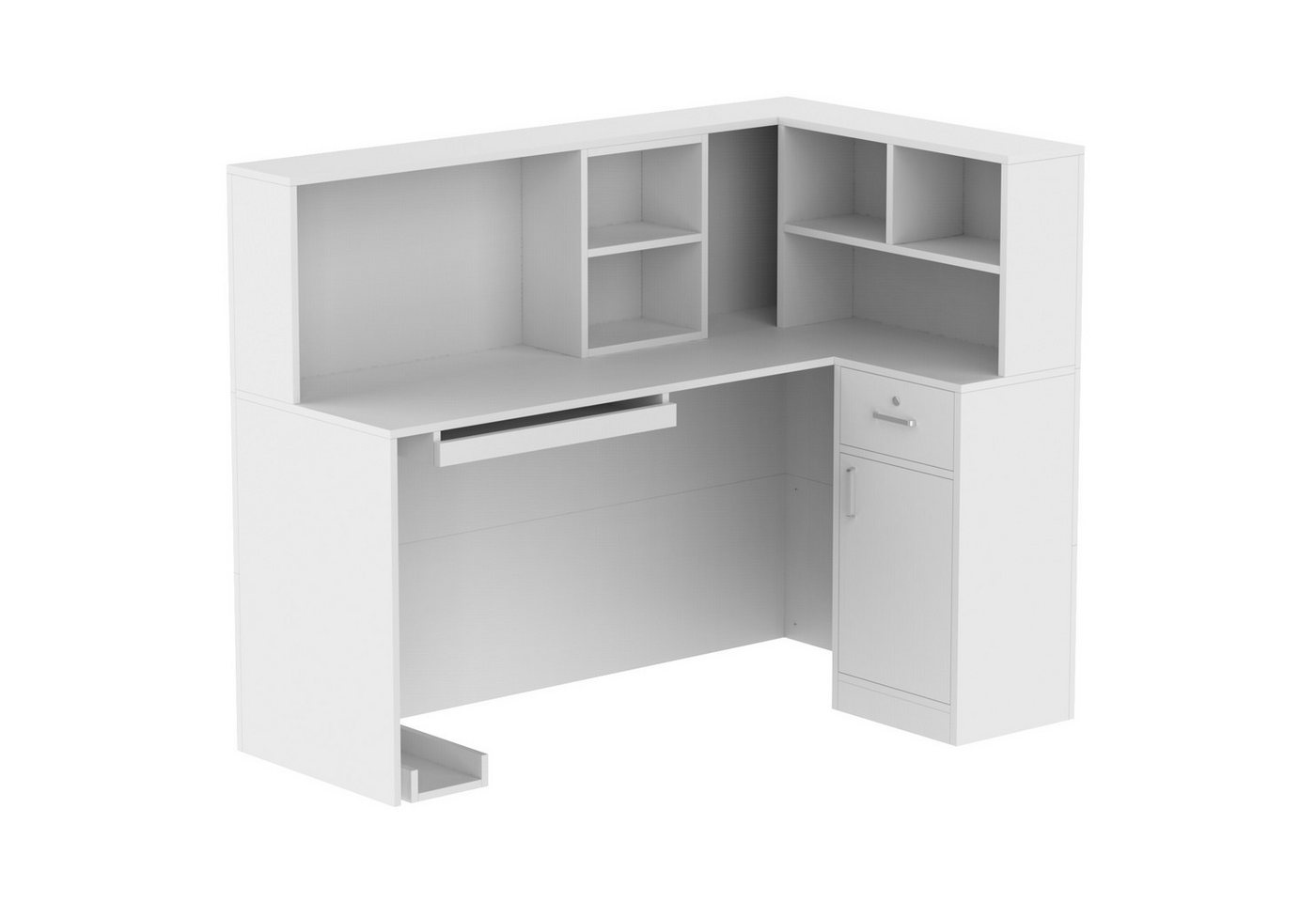 FUFU&GAGA Empfangstheke Empfangstheke mit 1 Schubladen und 1 Schrank, MDF, 140 x 80 x 120 cm FUFU&GAGA Empfangstheke Empfangstheke mit 1 Schubladen und 1 Schrank, MDF, 140 x 80 x 120 cm von FUFU&GAGA
