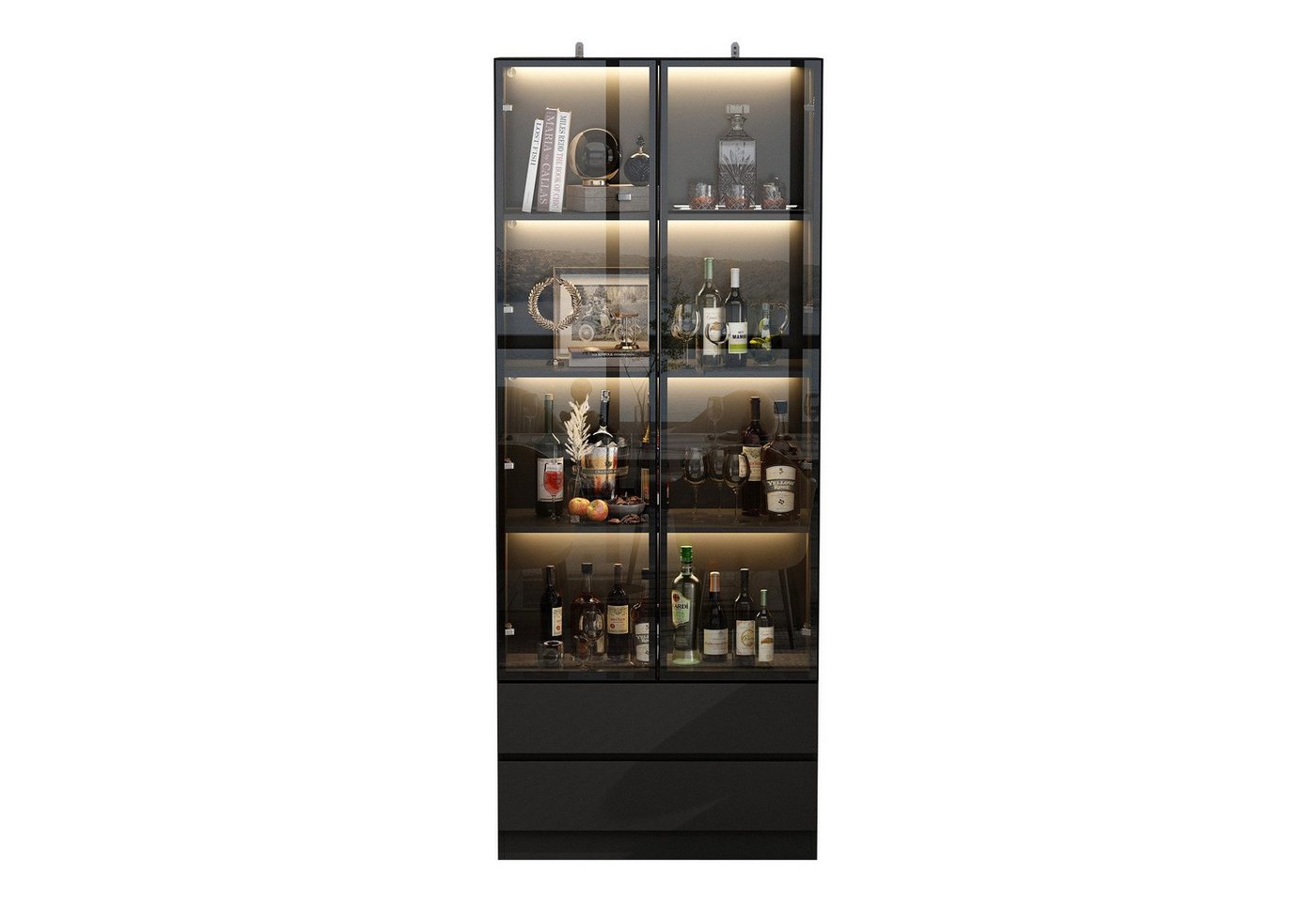 FUFU&GAGA Glasvitrine mit 2 Glastüren und Beleuchtung FUFU&GAGA Glasvitrine mit 2 Glastüren und Beleuchtung von FUFU&GAGA