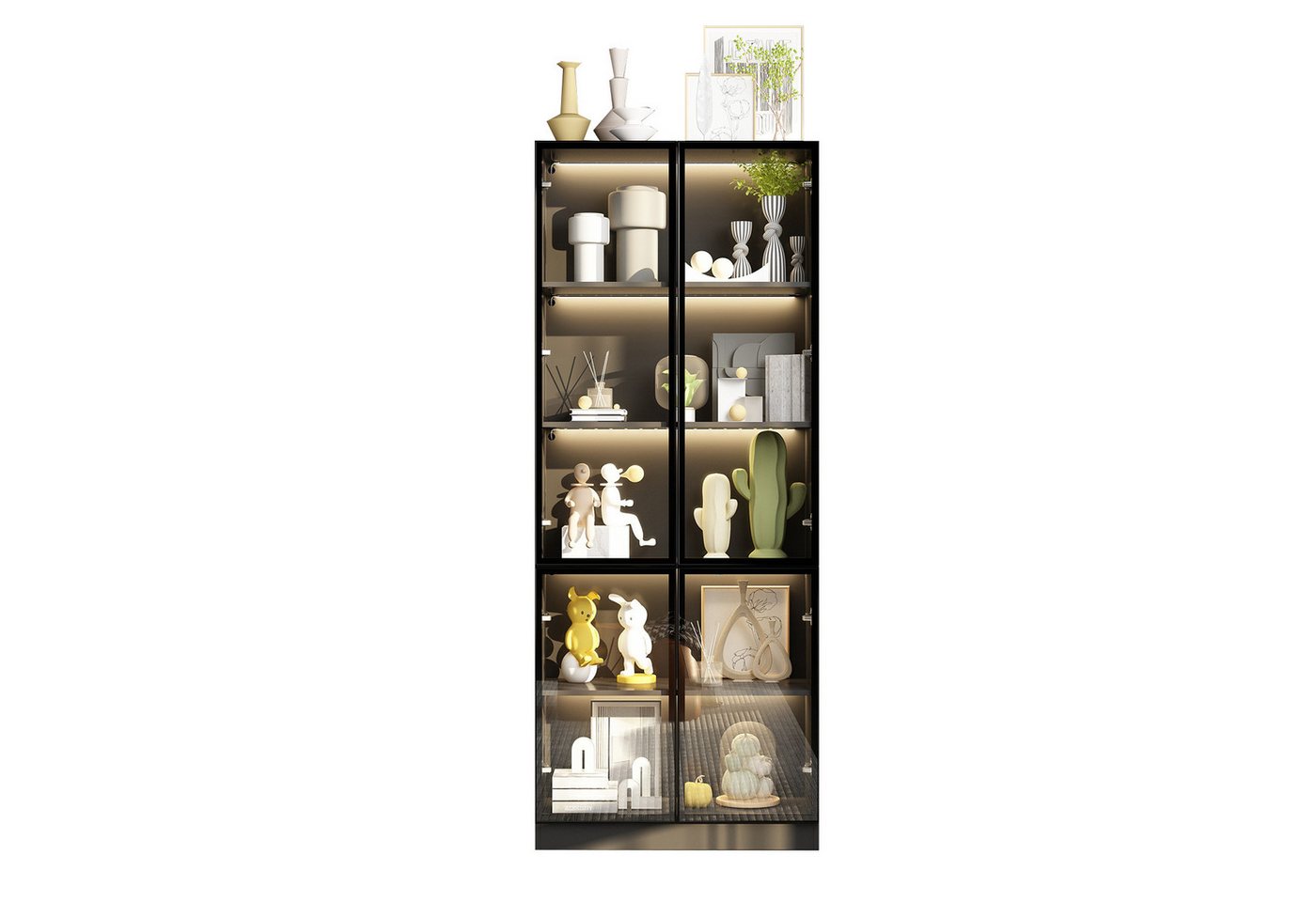FUFU&GAGA Glasvitrine mit 2 Glastüren und Beleuchtung FUFU&GAGA Glasvitrine mit 2 Glastüren und Beleuchtung von FUFU&GAGA