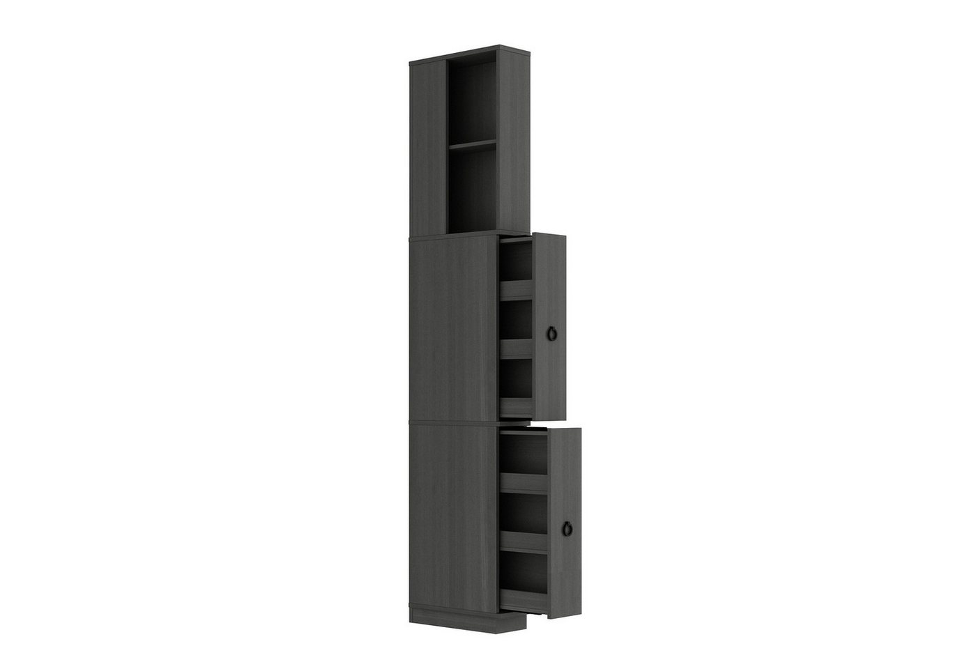 FUFU&GAGA Hochschrank Hochschrank für Badezimmer,Badezimmerschrank mit 2 Schubladen,Grau,MDF FUFU&GAGA Hochschrank Hochschrank für Badezimmer,Badezimmerschrank mit 2 Schubladen,Grau,MDF von FUFU&GAGA