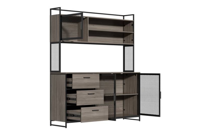 FUFU&GAGA Küchenbuffet Buffetschrank mit Arbeitsplatte und 3 Schubladen von FUFU&GAGA