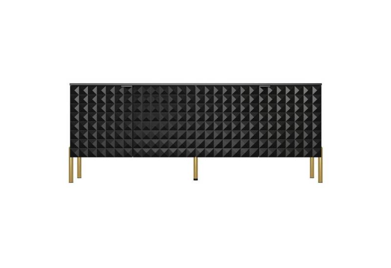 FUFU&GAGA Sideboard 140 cm lang, Fernsehtisch mit 4 Türen von FUFU&GAGA