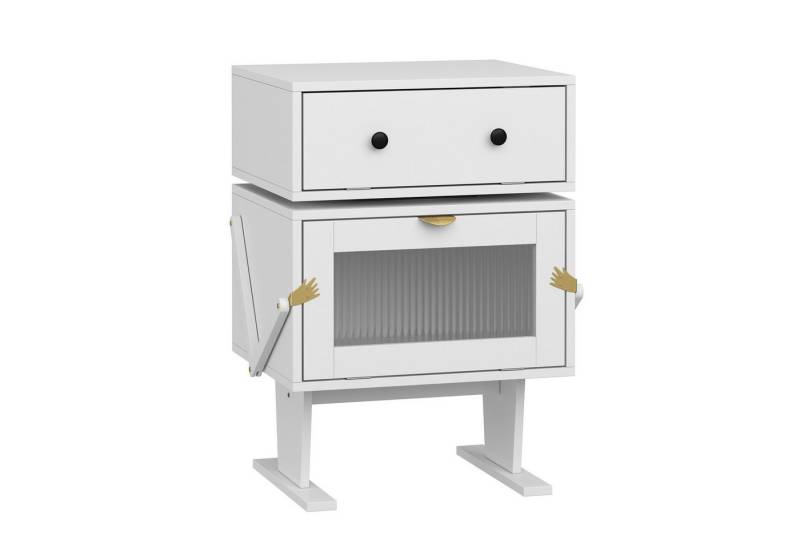 FUFU&GAGA Nachttisch 50*40*69.5cm, weiß, MDF FUFU&GAGA Nachttisch 50*40*69.5cm, weiß, MDF von FUFU&GAGA