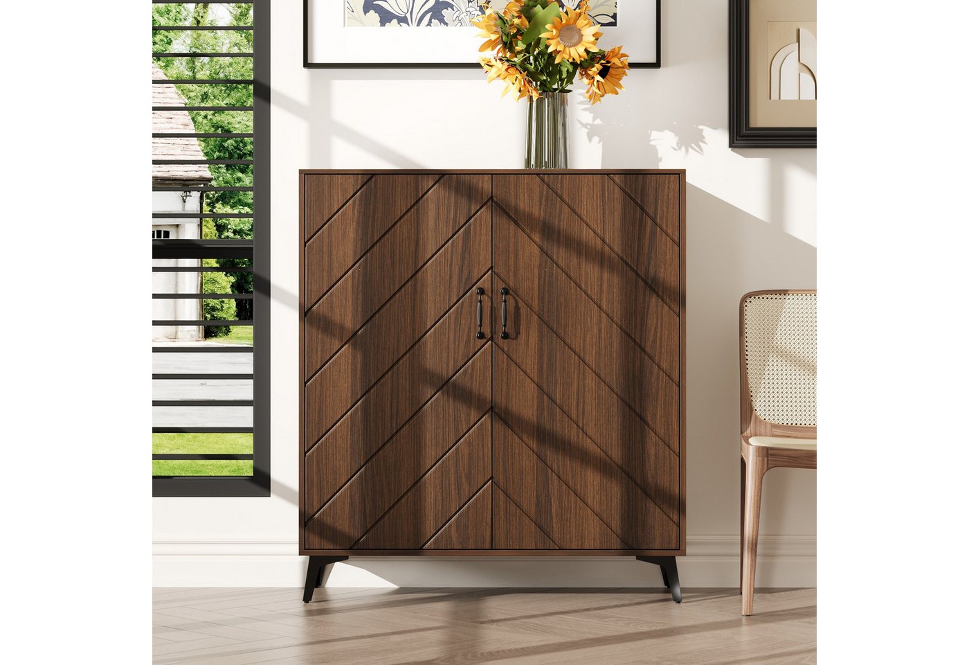 FUFU&GAGA Sideboard Industrial Sideboard, Verstellbare Regalböden, Braun FUFU&GAGA Sideboard Industrial Sideboard, Verstellbare Regalböden, Braun von FUFU&GAGA