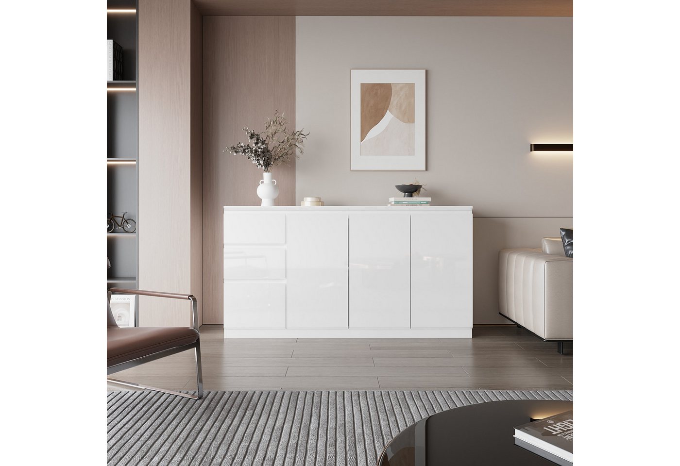 FUFU&GAGA Sideboard aus hochglänzendem PET FUFU&GAGA Sideboard aus hochglänzendem PET von FUFU&GAGA