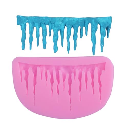 FUFUYO Eiszapfen Silikon Fondant Form Kuchen Dekoration Backen Werkzeuge für DIY Kerze Süßigkeiten Schokolade Seife von FUFUYO