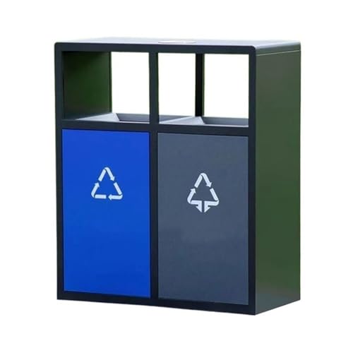 Abfallbehälter für den Außenbereich Mülleimer, Doppelbox, Metall-Mülleimer for gewerbliche öffentliche Plätze im Freien Abfallbehälter für den Außenbereich Mülleimer, Doppelbox, Metall-Mülleimer for gewerbliche öffentliche Plätze im Freien von FUHAI-666