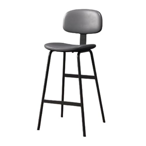 FUHAI-666 Barstühle Hocker Gray Soft Cover Backrest High Stool Iron Restaurant Bar High Chair 75cm Thekenhocker FUHAI-666 Barstühle Hocker Gray Soft Cover Backrest High Stool Iron Restaurant Bar High Chair 75cm Thekenhocker von FUHAI-666