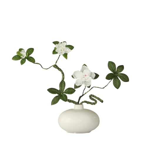FUHAI-666 Künstliche Blumen Simulation Grüne Pflanze Azalee Gefälschte Blume Anordnung Wohnzimmer Dekoration Kunstblumen Blumen Dekor von FUHAI-666