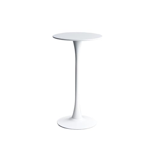 FUHAI-666 Stehtisch Einfache Casual Runde Kaffee Bar Tisch Home Höhe Cocktail Tisch for Wohnzimmer Party Kneipentisch(Weiß) von FUHAI-666