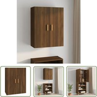 Fuhuida Trading - The Living Store Hängeschrank Braun Eichen-Optik 69,5x34x90 cm - Wandregal - Hängeschrank - Wohnzimmerdeko - Aufbewahrungsschrank Fuhuida Trading - The Living Store Hängeschrank Braun Eichen-Optik 69,5x34x90 cm - Wandregal - Hängeschrank - Wohnzimmerdeko - Aufbewahrungsschrank von FUHUIDA TRADING