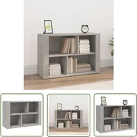 The Living Store Sideboard Betongrau 80x30x54 cm Holzwerkstoff - Schreibtisch - Wohnzimmermöbel - Sideboard - Regal - Holzmöbel von FUHUIDA TRADING