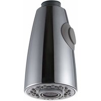 Fuhuida Trading - Küchenarmatur-Sprüher, 2 Düsen, Ersatz-Wasserhahnkopf-Sprüher für Wasserhahn, Ersatz-Sprüher für Küchenmischer, Chrom, G1/2 Zoll von FUHUIDA TRADING