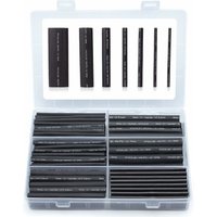 Fuhuida Trading - kzq 180-teiliges schwarzes, wasserdichtes Schrumpfschlauch-Set – 3:1 doppelwandiger Schrumpfschlauch – selbstklebend beschichtet – von FUHUIDA TRADING