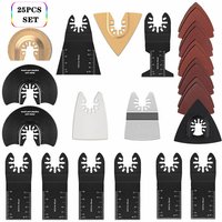 Multi-Tool-Sägeblätter-Zubehör-Kit, 25-teiliges oszillierendes Multi-Tool-Zubehör, universelles Sägeblatt für Fein Multimaster, Dremel, Bosch, Multi-Tool-Sägeblätter-Zubehör-Kit, 25-teiliges oszillierendes Multi-Tool-Zubehör, universelles Sägeblatt für Fein Multimaster, Dremel, Bosch, von FUHUIDA TRADING