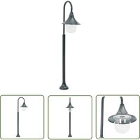 The Living Store Garten-Pollerleuchte E27 120 cm Aluminium Dunkelgrün - Gartendekoration - Gartenlicht - LED-Lampe - Außenstehleuchte - Pollerleuchte von FUHUIDA TRADING
