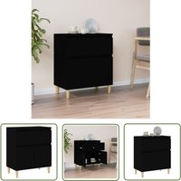 Fuhuida Trading - The Living Store Sideboard Schwarz 60x35x70 cm Holzwerkstoff - Schreibtisch - Wohnzimmermöbel - Sideboard Schwarz - Eiche Sideboard Fuhuida Trading - The Living Store Sideboard Schwarz 60x35x70 cm Holzwerkstoff - Schreibtisch - Wohnzimmermöbel - Sideboard Schwarz - Eiche Sideboard von FUHUIDA TRADING