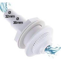 14 cm Wassereinlassdüse Schwimmbad-Wassereinlassdüse mit 38/32 mm Schlauchende Standard-Einlassdüse Einstellbar Schlauchanschluss 14 cm Wassereinlassdüse Schwimmbad-Wassereinlassdüse mit 38/32 mm Schlauchende Standard-Einlassdüse Einstellbar Schlauchanschluss von FUIENKO