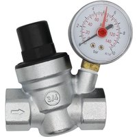 Fuienko - DN20 Wasserdruckminderer 3/4 Zoll Wasserdruckregler mit Manometer von FUIENKO