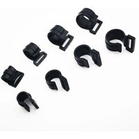 Fuienko - kzq Zeltstangenklammern aus Kunststoff, 20 mm, wiederverwendbare schwarze C-Clips zur Befestigung von Zeltplane, 20 Stück Fuienko - kzq Zeltstangenklammern aus Kunststoff, 20 mm, wiederverwendbare schwarze C-Clips zur Befestigung von Zeltplane, 20 Stück von FUIENKO